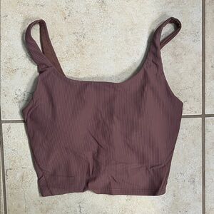 Old Navy Ribbed Mauve Crop Top